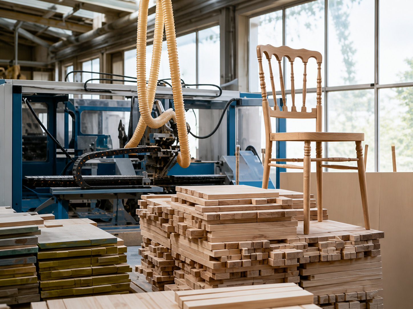 Custom furniture manufacturing workshop operated by Atlas TCHAD